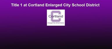 Title 1 at Cortland Schools